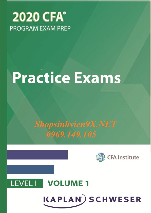 Sách CFA Level 1 2020 Kaplan Schweser Practice Exam Bản In Đẹp